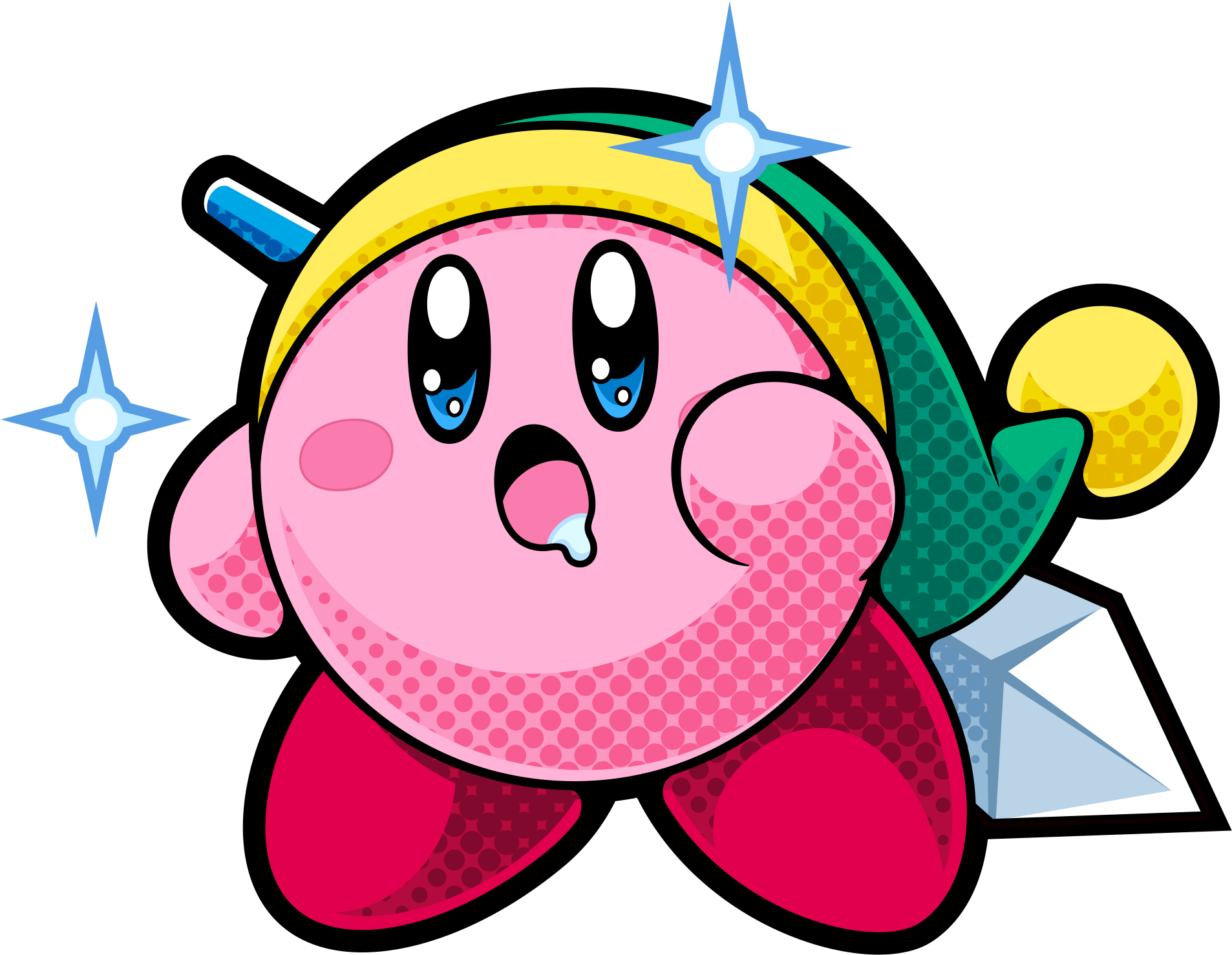 Kirby Clipart Sword - Kirby Battle Royale Sword (1937x1502), Png Download