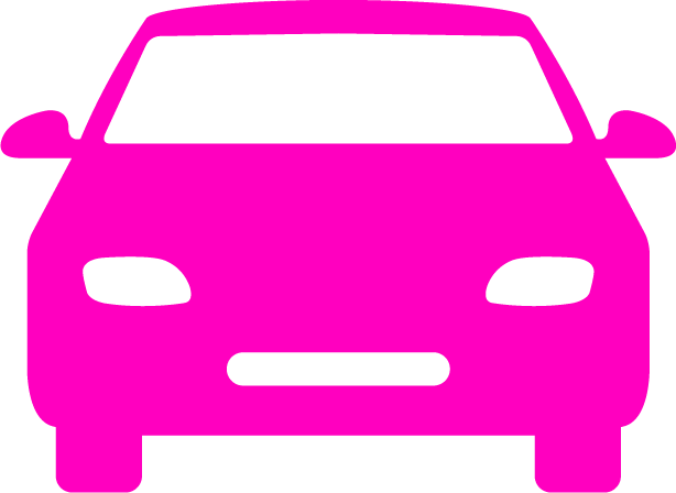 Drive Your Own Vehicle To And From Work - Lyft Car Clipart (614x448), Png Download