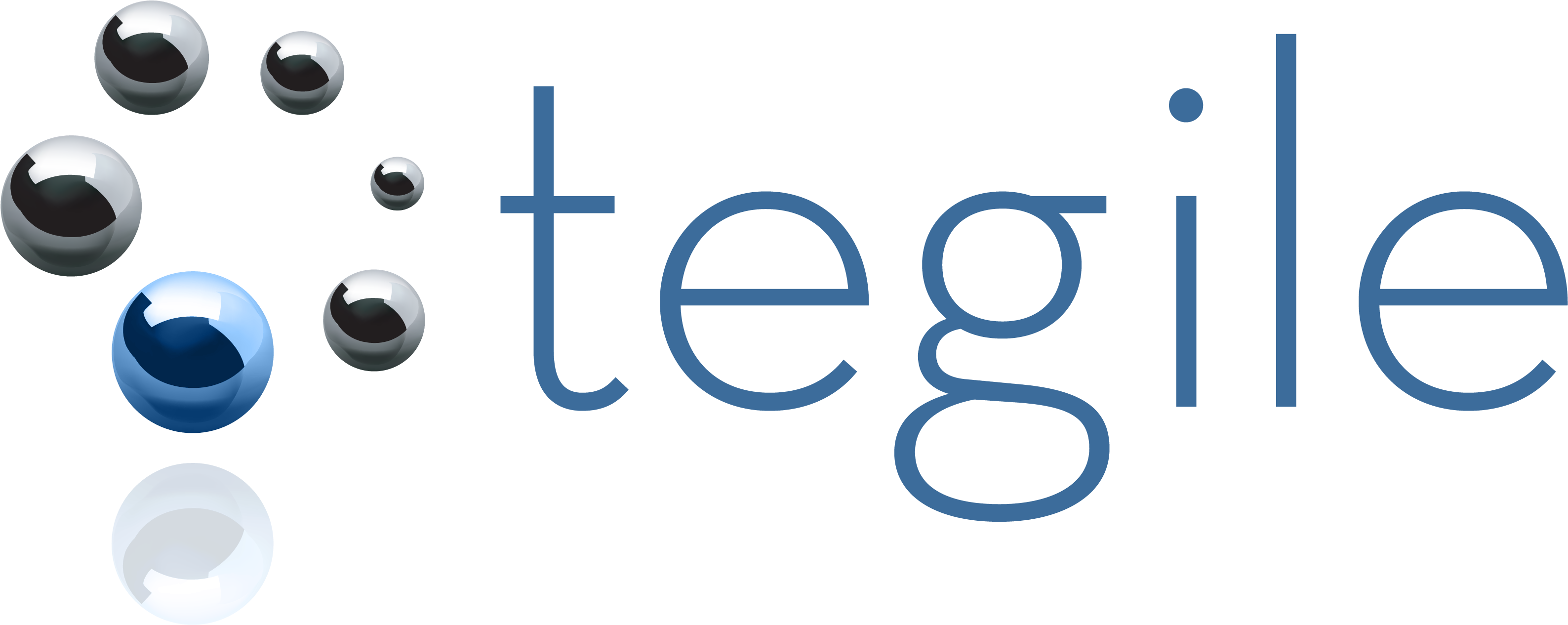 Teglie Logo Blue Transparent - Tegile Systems Logo (3556x1464), Png Download