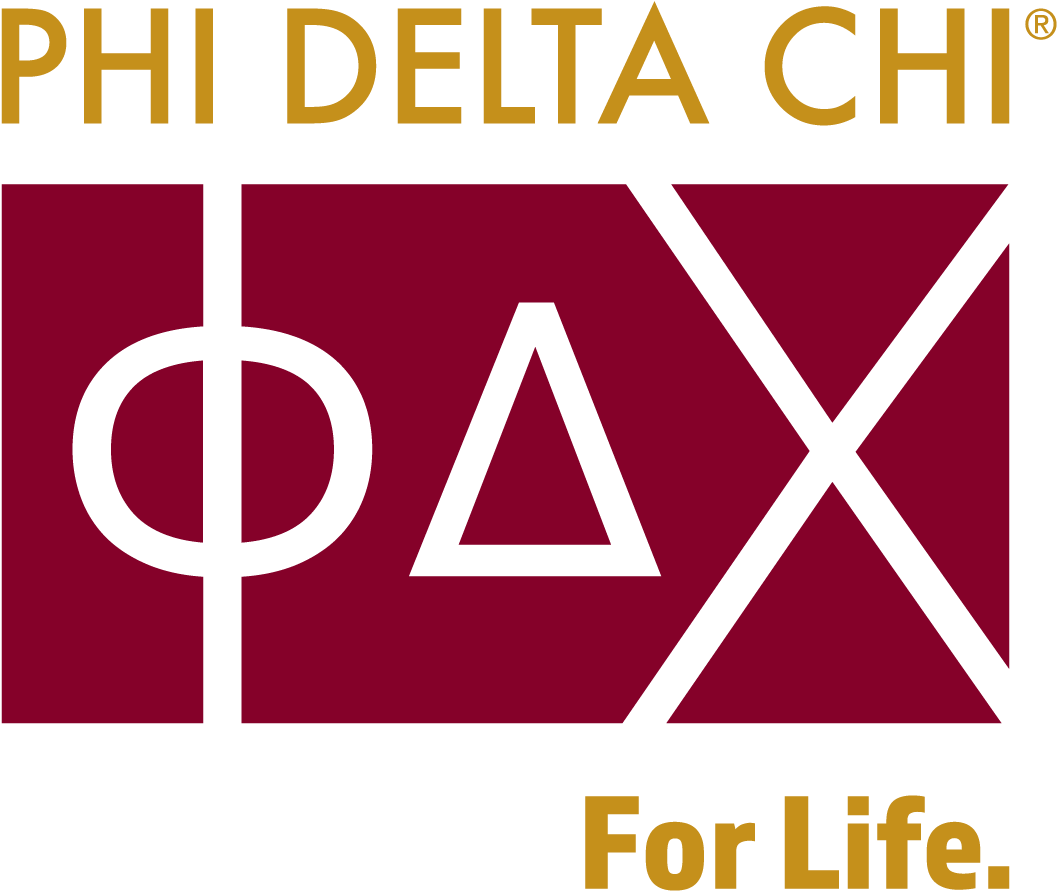 Phideltachi Logo Burgundy Tagline Ra - Phi Delta Chi Letter (1309x1184), Png Download