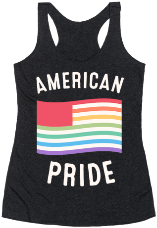 American Pride Racerback Tank Top - Fueled By Gangsta Rap And Coffee (484x484), Png Download