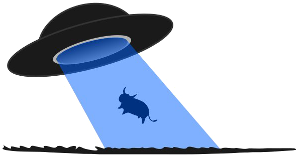 Unidentified Flying Object Png Transparent Background - Ufo Clipart (600x317), Png Download