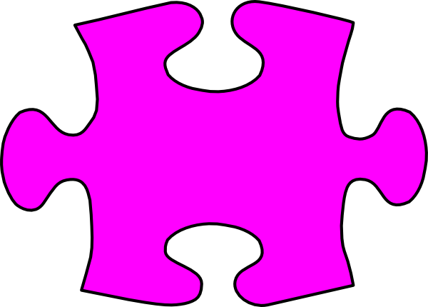 Lil Jigsaw Puzzle Piece Large Clip Art At Clker - Jigsaw Puzzle Piece Clipart (600x430), Png Download