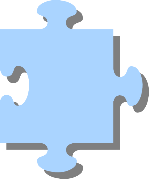 How To Set Use Light Blue Jigsaw Svg Vector (498x597), Png Download