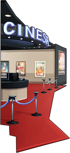 Movie Theater - Film (246x531), Png Download