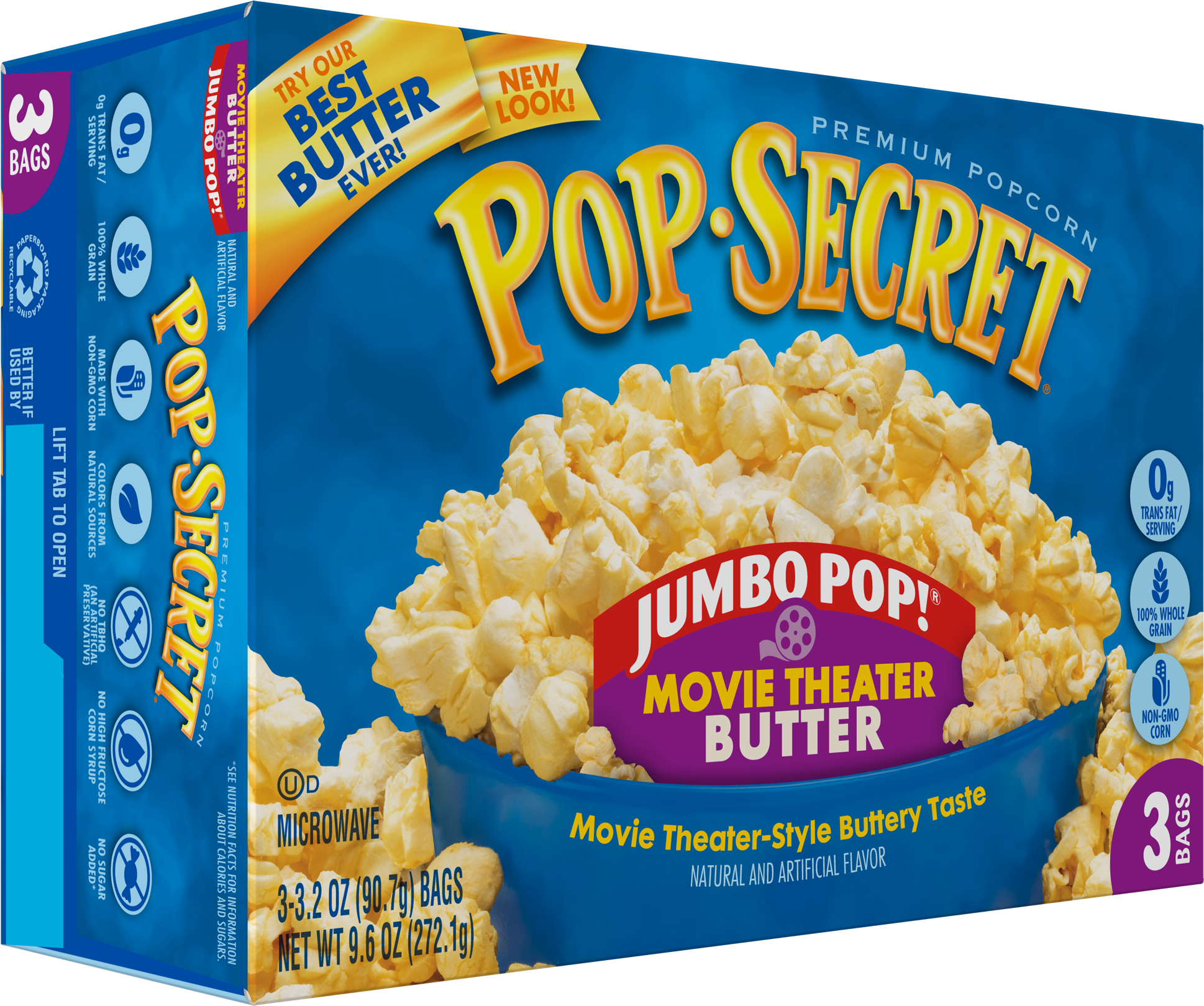 Pop secret nutrition label