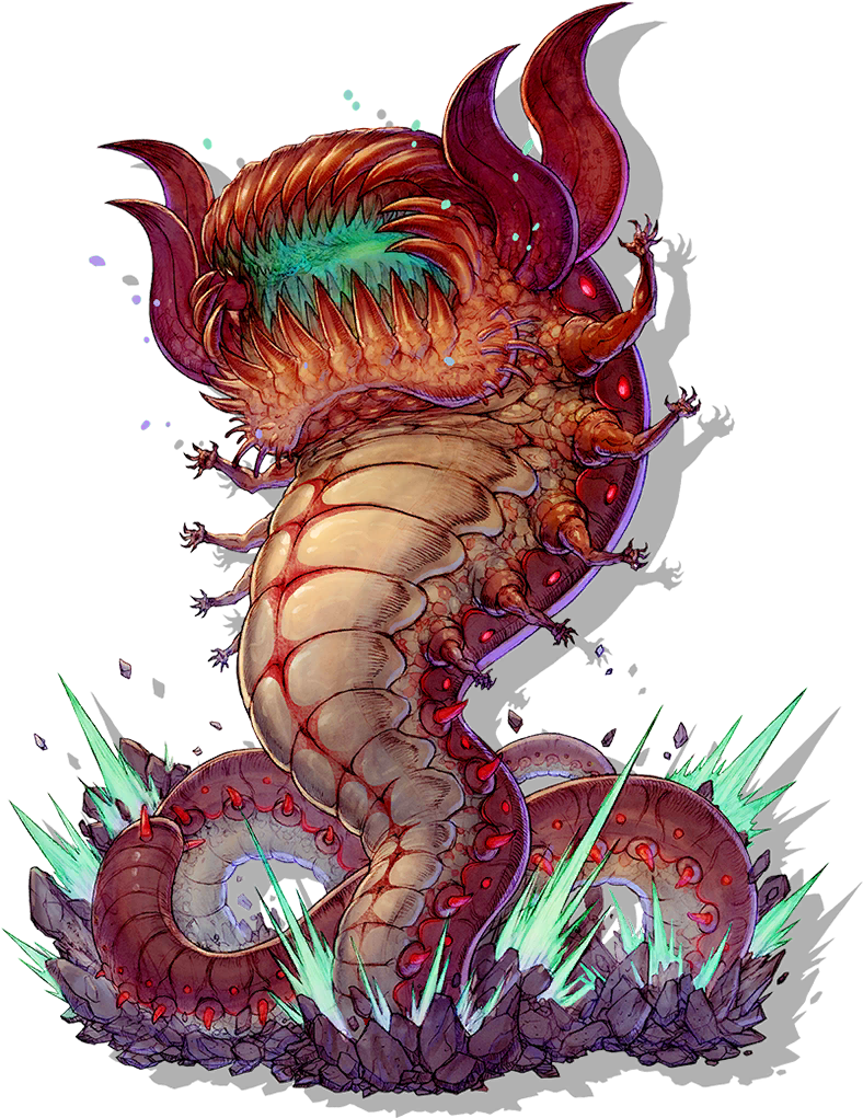 Giant Sand Worm (827x1060), Png Download