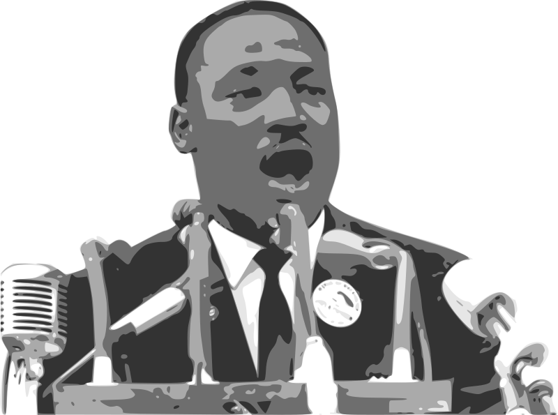 Martin Luther King Jr Png - Print: Martin Luther King Delivers His Famous 'i Have (800x595), Png Download
