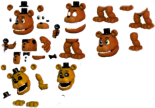 Fnaf Sticker - Resource Fnaf World (528x370), Png Download
