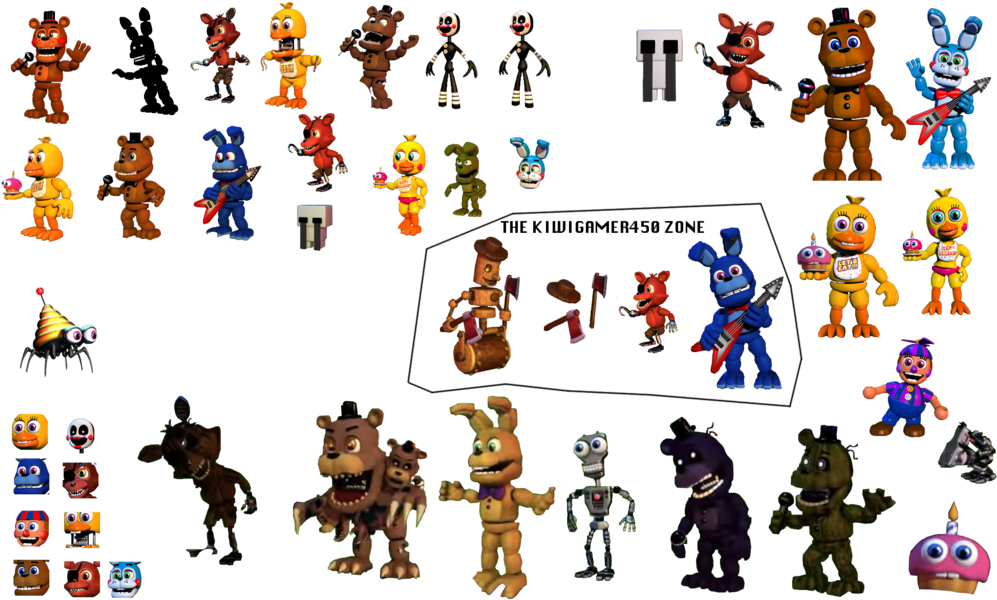 More Like [christmas Box Grand Finale] Fnaf World - Fnaf World Animatronic Parts (1024x614), Png Download