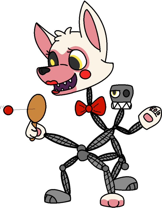 Fnaf World Mangle By Flashback14 - Fnaf World Mangle Drawing (850x941), Png Download