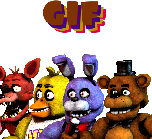 Fnaf World Original Four Idles By Https - Five Nights At Freddy's (500x500), Png Download