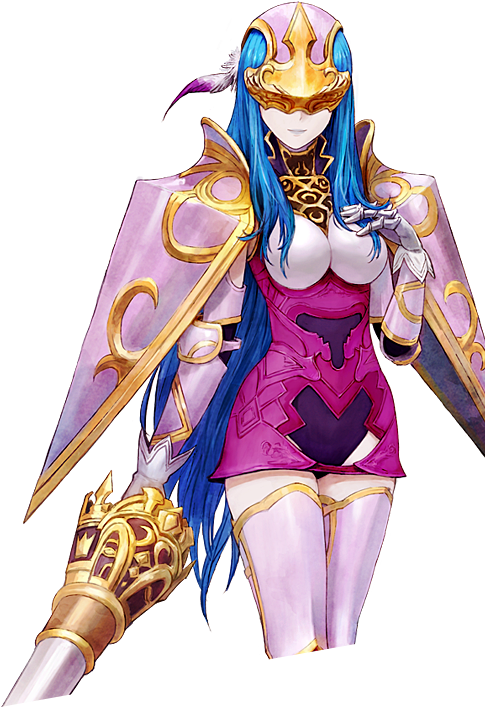 Here's Some Artworks For This Character And His Mirage, - Tokyo Mirage Sessions Caeda (492x720), Png Download