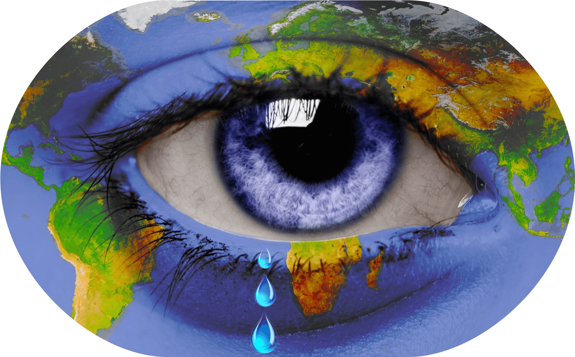 Schilderij Oog (2086x1303), Png Download