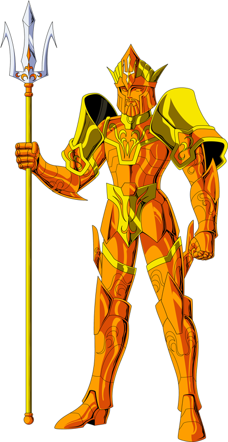 Poseidon - Zeus Caballeros Del Zodiaco (504x900), Png Download