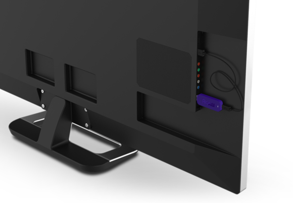 Roku Streaming Stick - Roku Streaming Stick - 1080p - Wi-fi - Purple (580x403), Png Download