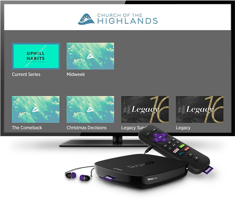 Highlands Roku Tv App - Roku Ultra Streaming Player (800x689), Png Download