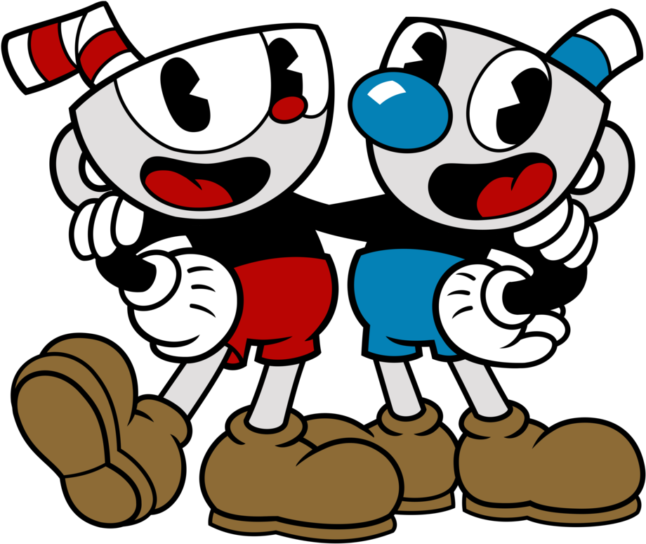 Cuphead And Mugmam Vector By Greenmachine987-dbyiv5p - Draw Cuphead And Mugman (957x835), Png Download