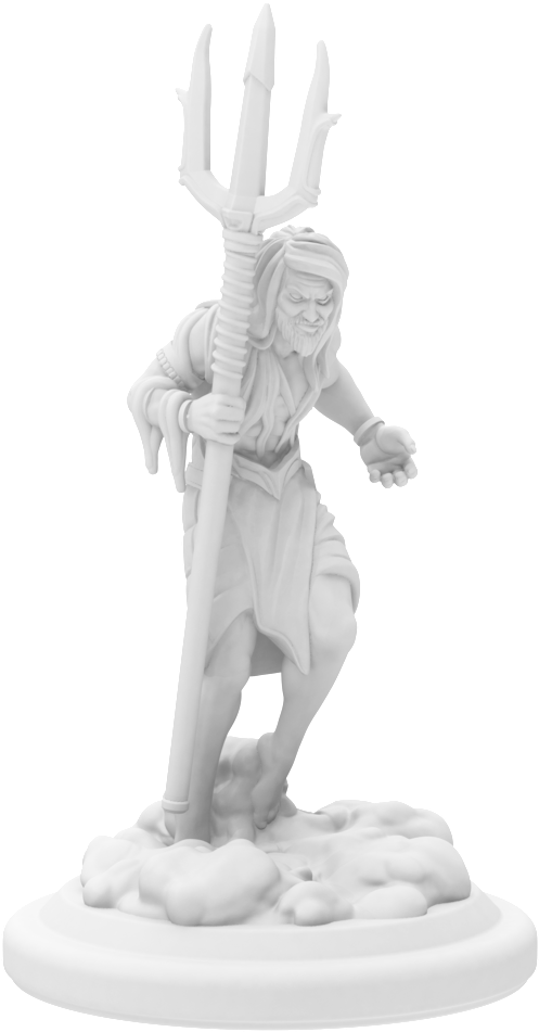 Poseidon-resin Poseidon Render (1000x1000), Png Download