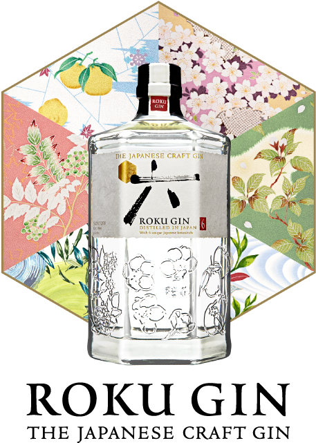Roku Gin The Japanese Craft Gin - Roku Gin (468x650), Png Download