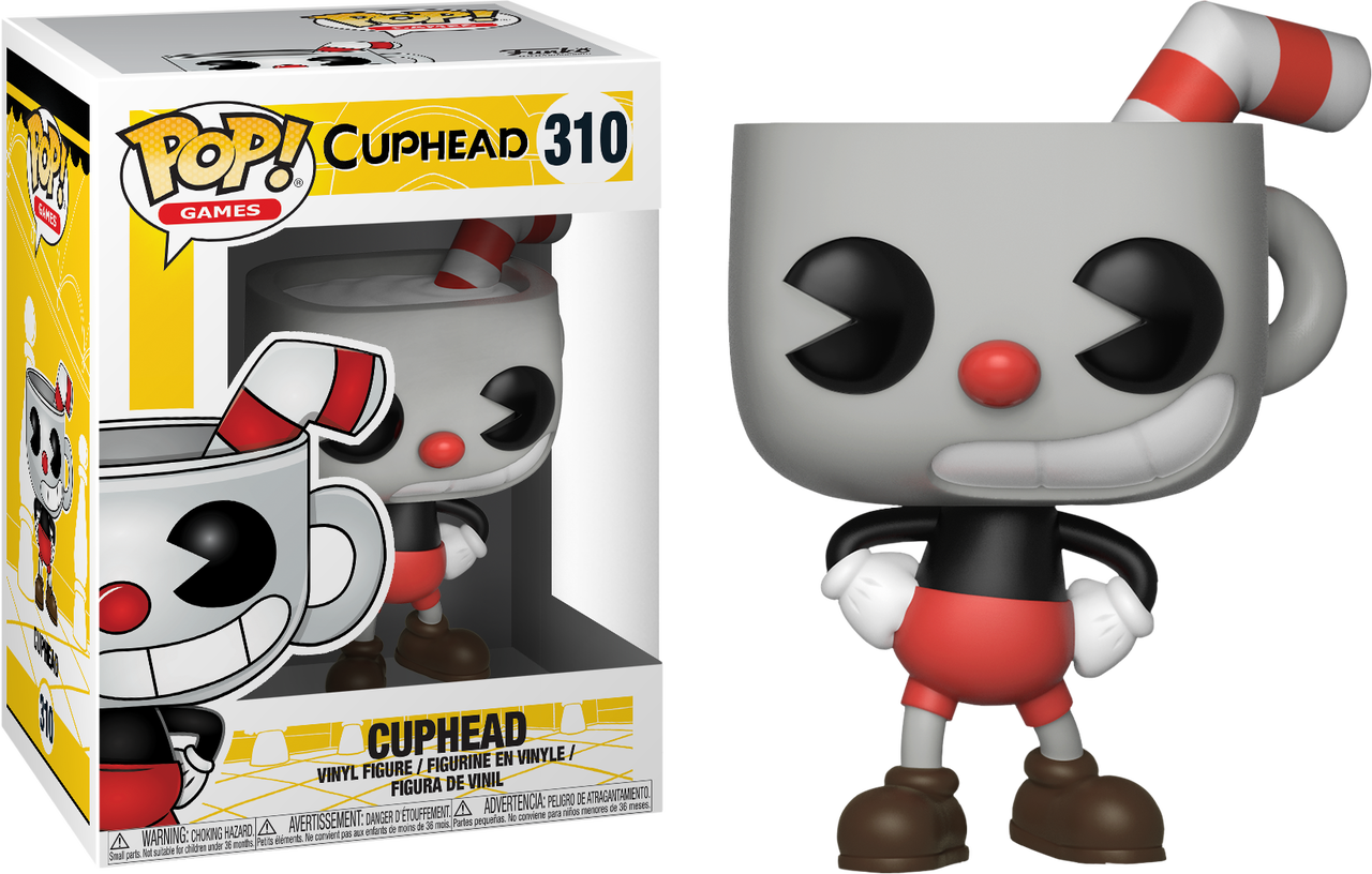 Cuphead Pop! Vinyl Figure (500x319), Png Download