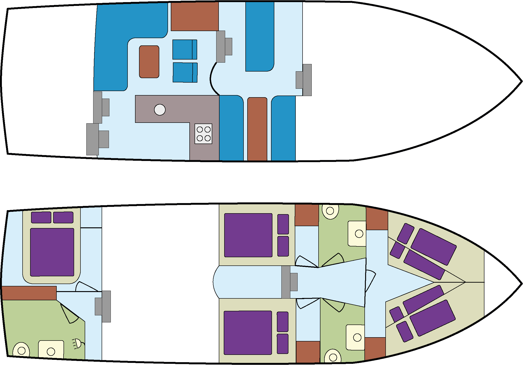Poseidon Jacht Huren - Yacht (2223x1551), Png Download