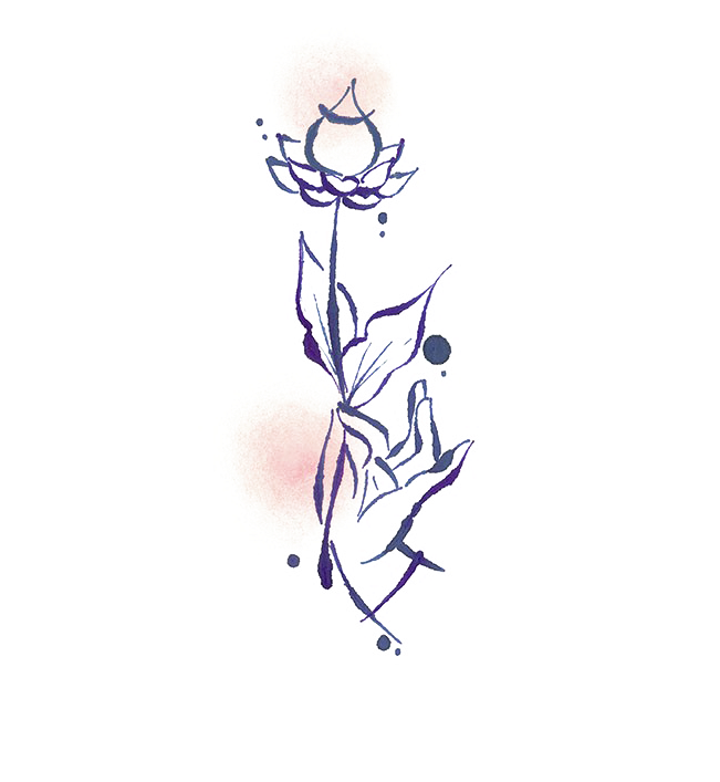Banner Transparent Flower Illustration Hand Painted - Desenho De Uma Flor Simples (650x784), Png Download