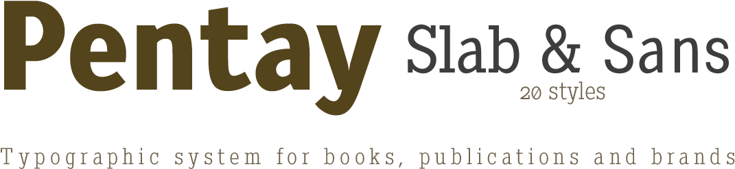 Typographiv System For Books, Publications & Brands - Font (1140x300), Png Download
