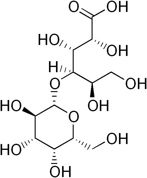 Lactobionic Acid - O Nitrophenyl Β Galactoside (483x582), Png Download