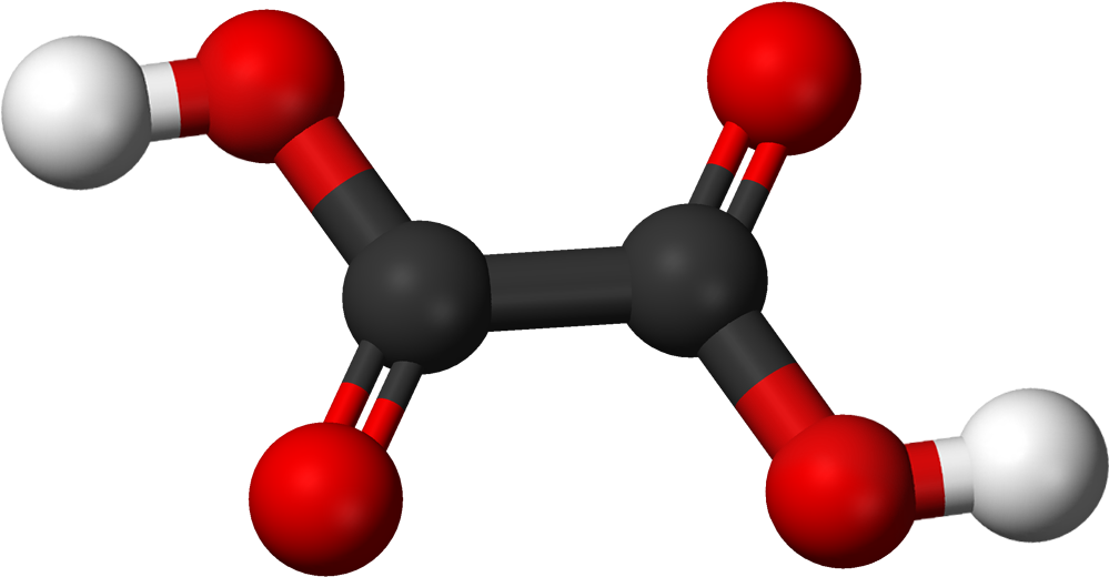See Picture Below - Oxalic Acid 3d Structure (1098x619), Png Download