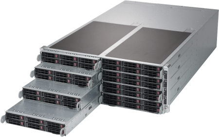 Multi-node Rackmount Servers - Superserver F619p2 Rt (450x281), Png Download