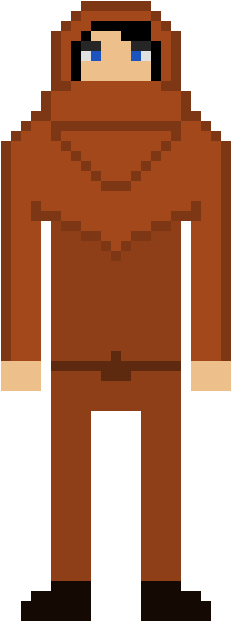 Short Female Villager - Pixel Art Spiderman Black (360x670), Png Download