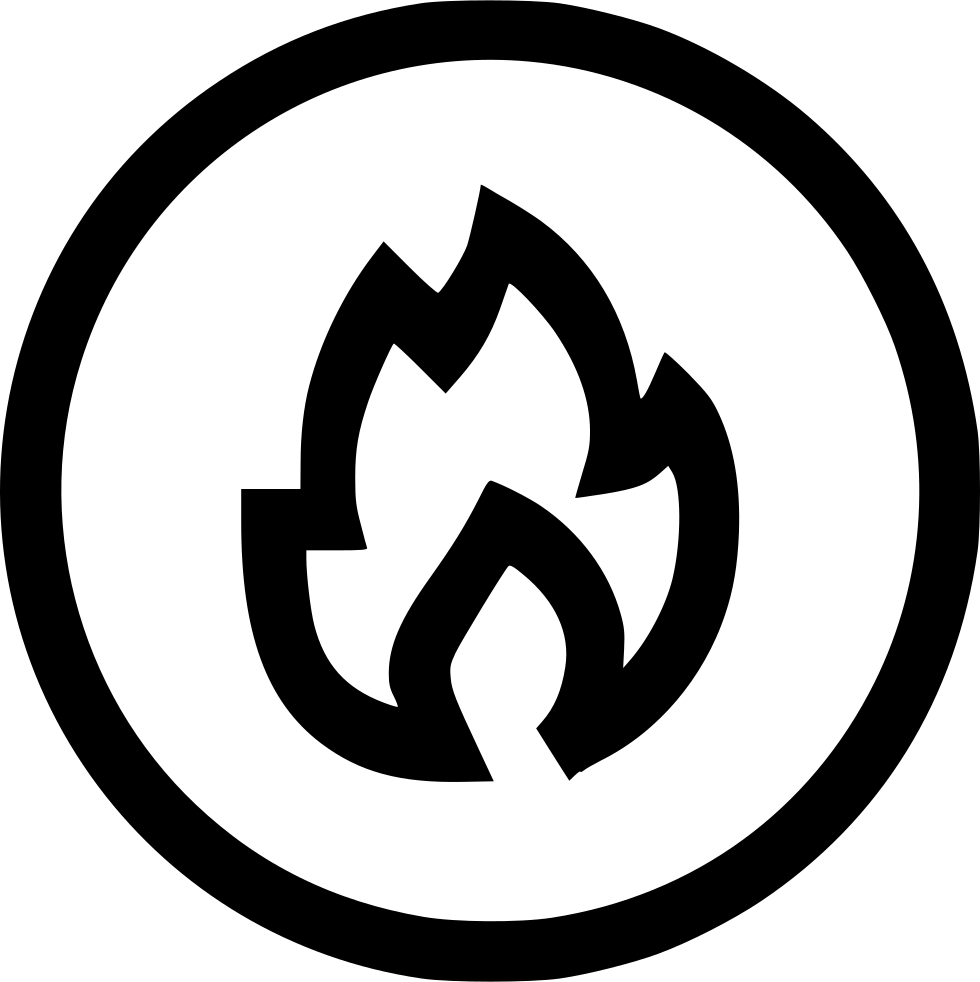 Fire Heat Blaze Bonfire Combustion Comments - Combustion Symbol Png (980x982), Png Download