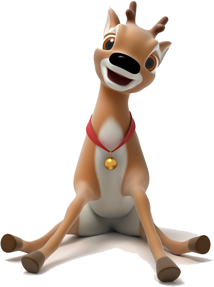 Caribou - Siedzący Renifer (582x640), Png Download