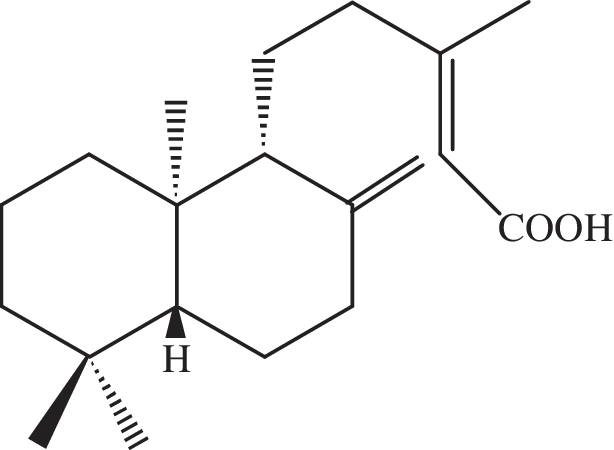Chemical Structure Of -copalic Acid - Science (614x450), Png Download