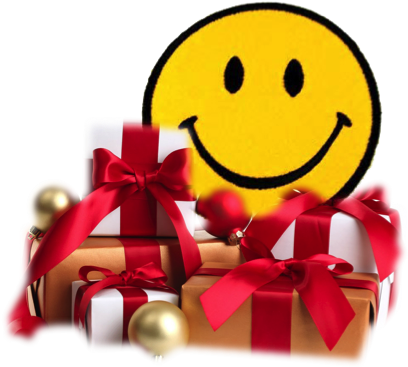 Amazon Smile Click Here - Christmas Presents Transparent Background (419x388), Png Download