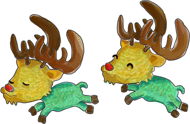Reindeer (800x566), Png Download