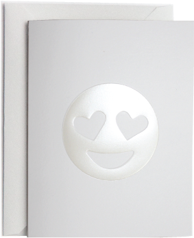 Heart Eye Emoji Greeting Card - Smiley (450x450), Png Download