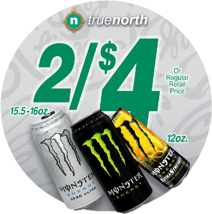 Monster Can - Monster Energy Monster Ultra Energy Drink Bundle - (770x768), Png Download
