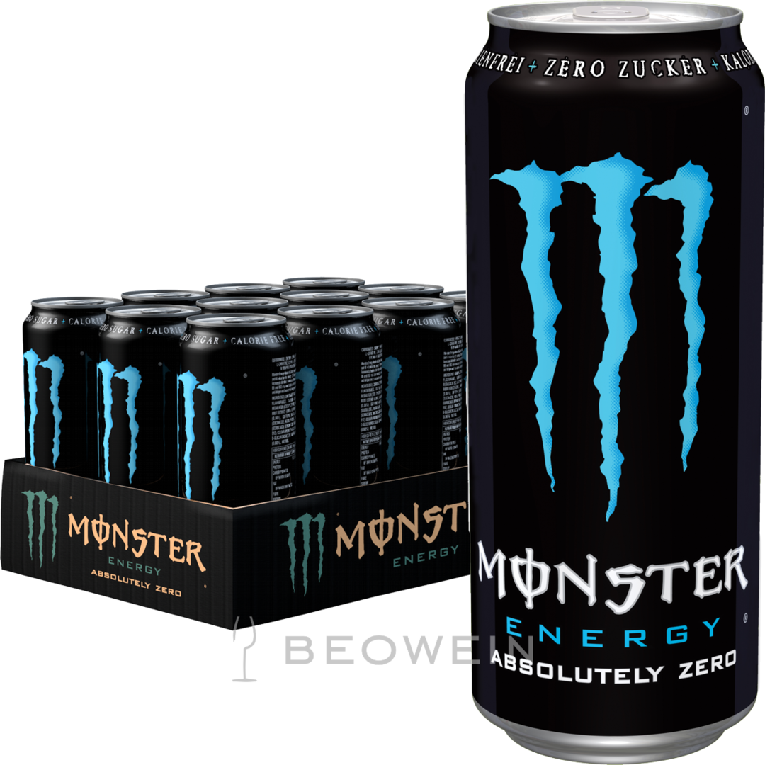 Monster Energy Absolutely Zero 12x0,5 L - Monster Energy Zero (1080x1080), Png Download