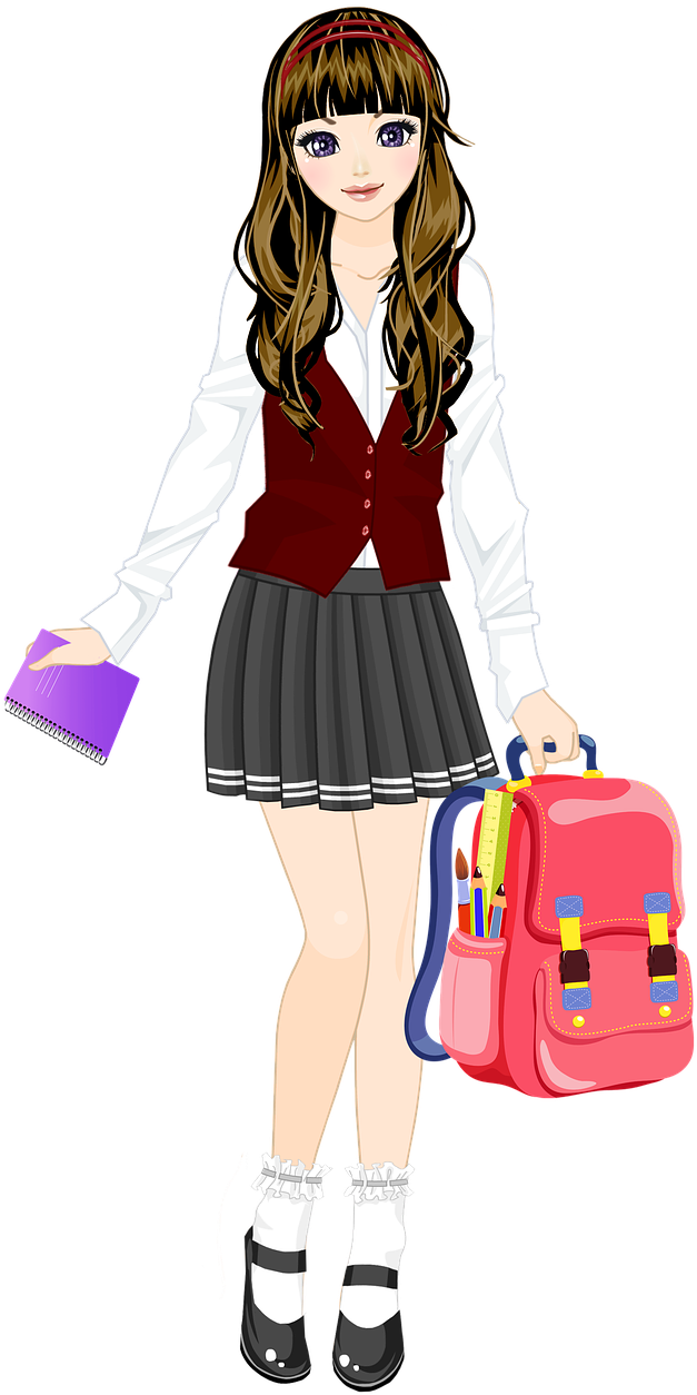 Education Schoolgirl Uniform - Школьница Пнг (780x1280), Png Download