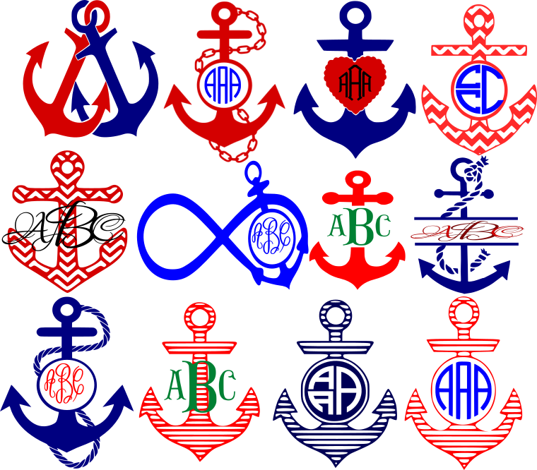 Image Black And White Stock Svg Frames Cut Files - Jesus Is My Anchor Black Jailbird J Round Ornament (760x666), Png Download