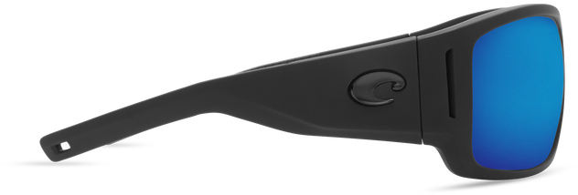 Costa Cape Sunglasses-matte Black Ultra/blue Mirror - Plastic (700x350), Png Download