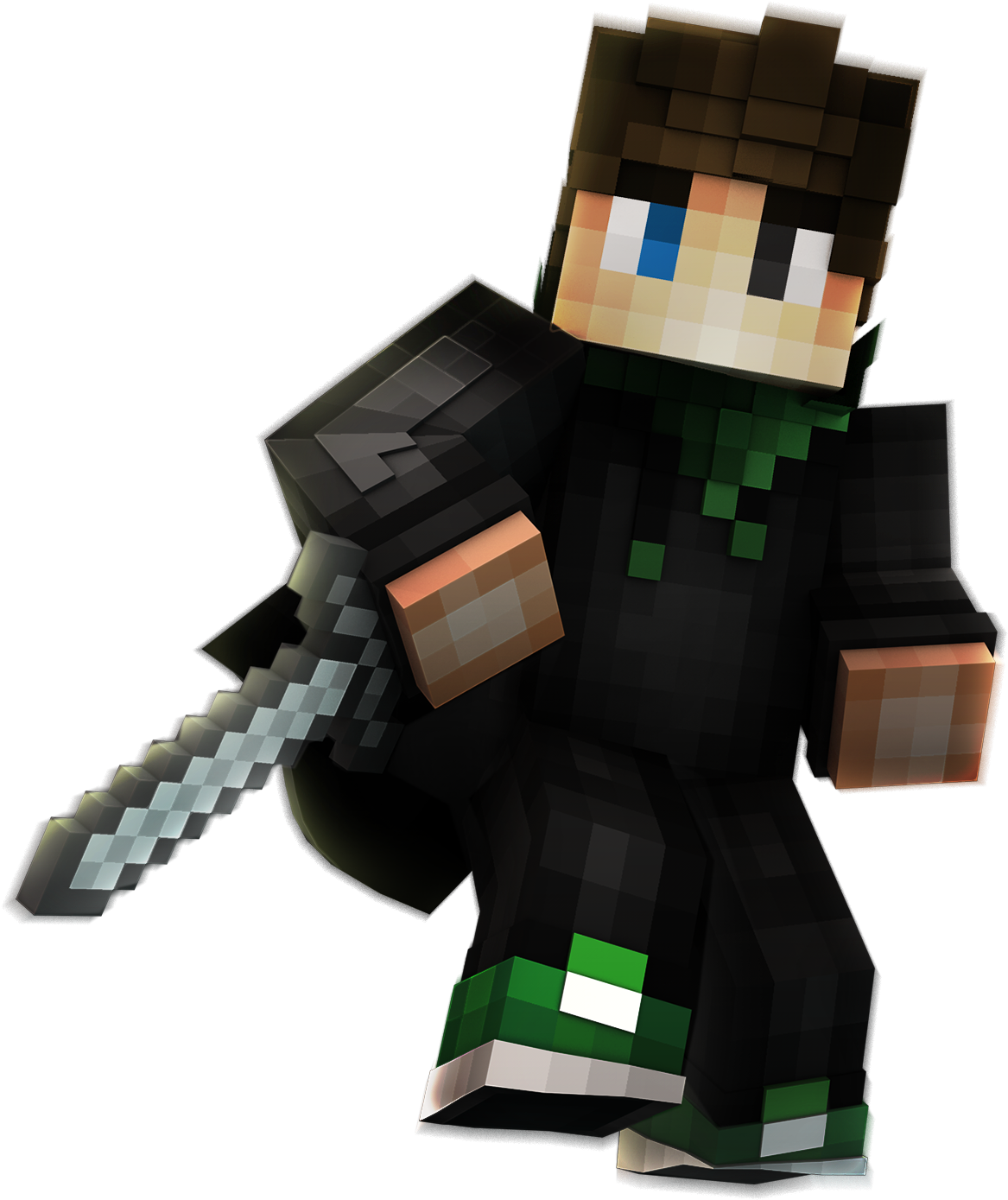 Download Skin Render - Minecraft Skin Pvp Png PNG Image with No ...