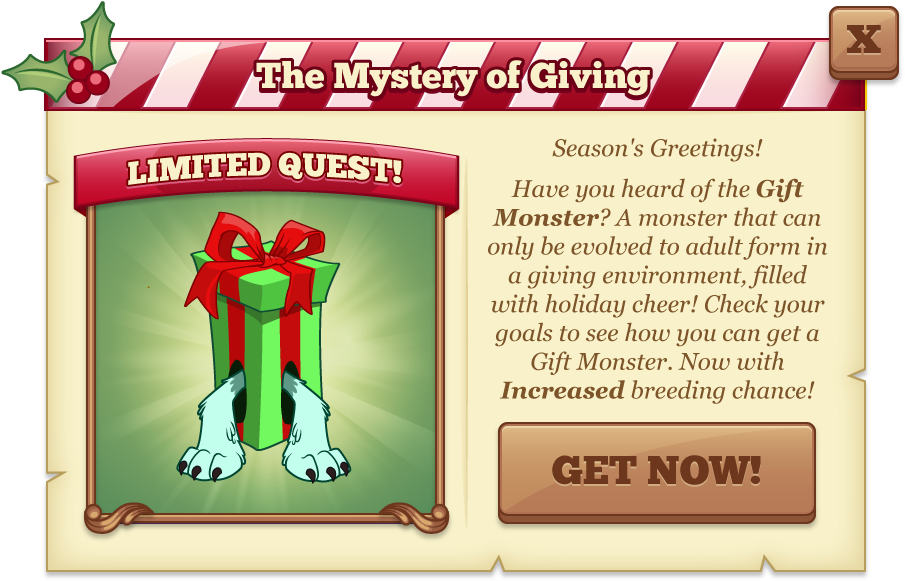 Tiny Monsters Gift Monster Teen Evolution - Full Form Of Gift (960x640), Png Download