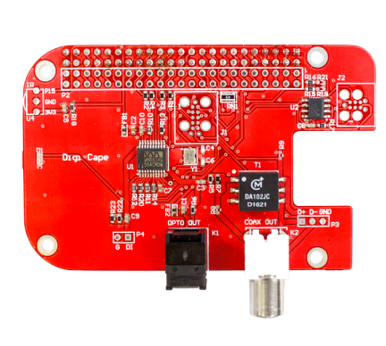 The Justboom Bb Black Digital Audio Output Cape Is - Electronic Component (600x600), Png Download