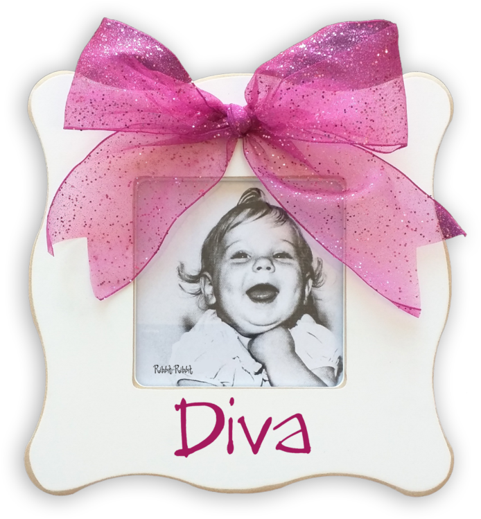 Diva Ribbit-ribbit - Silver Jubilee Picture Frame In Rose (1024x1024), Png Download