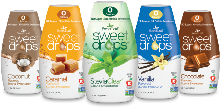 Coconut, And Steviaclear®, Sweet Drops Add Both Flavor - Sweetleaf - Sweet Drops Natural Stevia Sweetener Steviaclear (475x360), Png Download