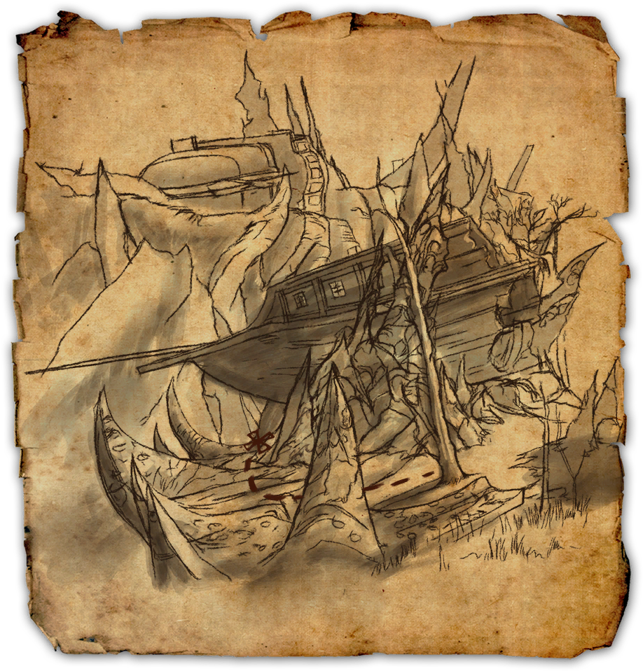 Coldharbour Ce Treasure Map - Elder Scrolls Online Treasure Maps (1024x1024), Png Download