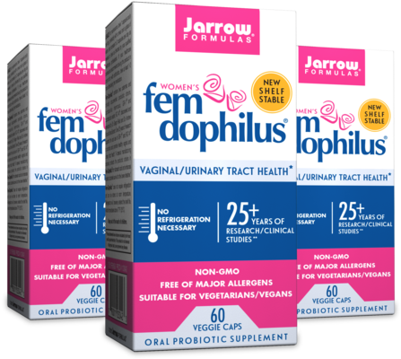 Fem-dophilus® Shelf Stable, 1 Billion Per Veggie Cap, - Jarrow Formulas Women's Fem Dophilus - 30 Vegetarian (480x410), Png Download